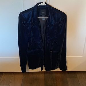 Smythe blue velvet blazer